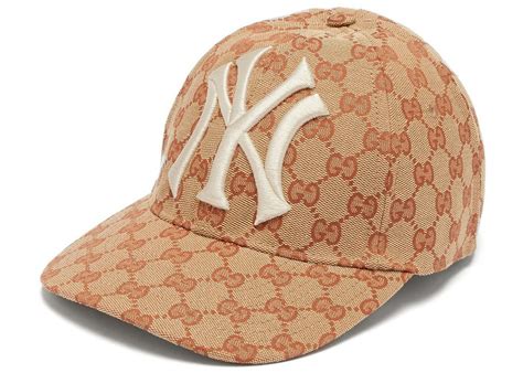 gucci snake hat beige|gucci yankees hat.